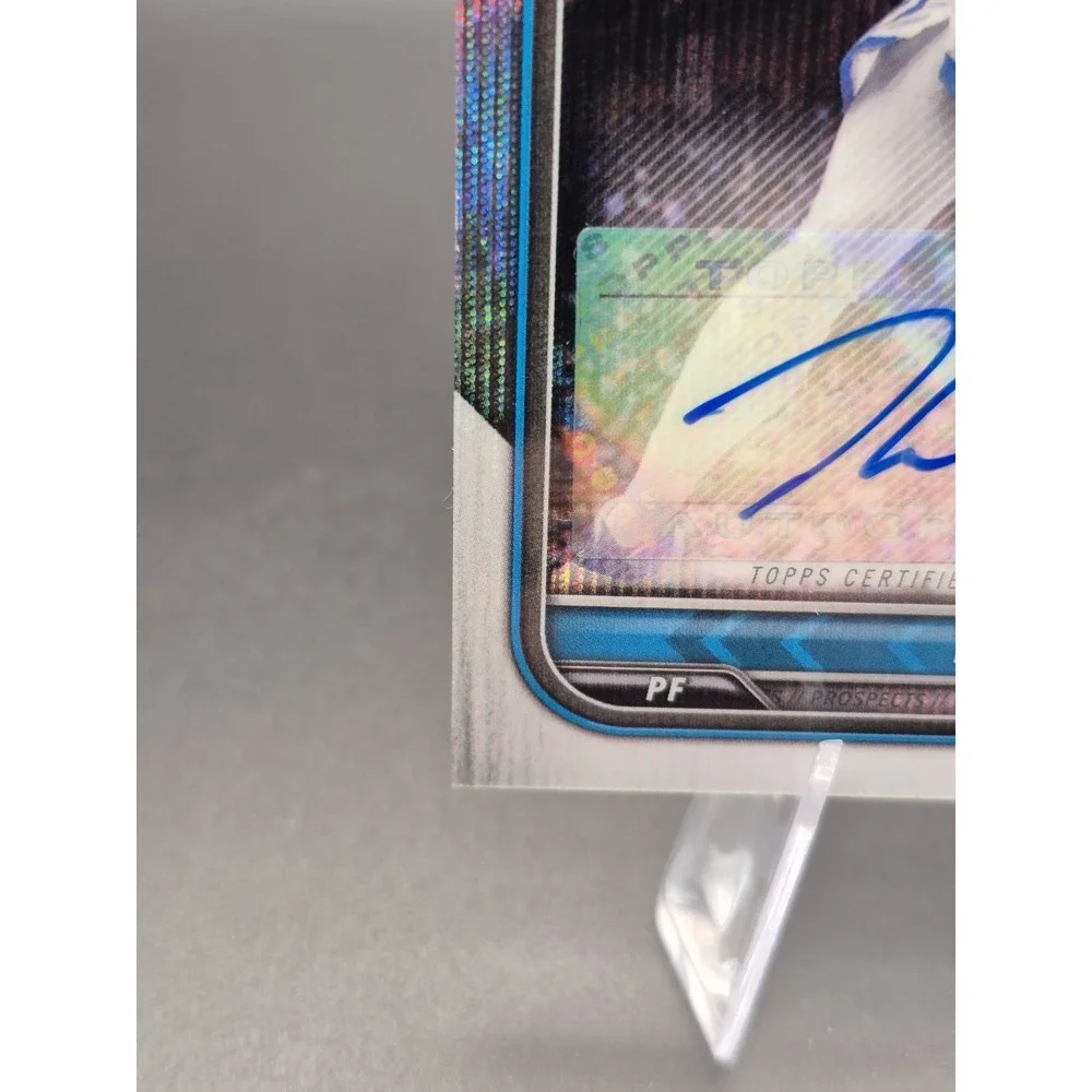 2022 Bowman Chrome Theo John #BCPA-TJO Silver Wave Refractor Auto /199 (AU) Duke